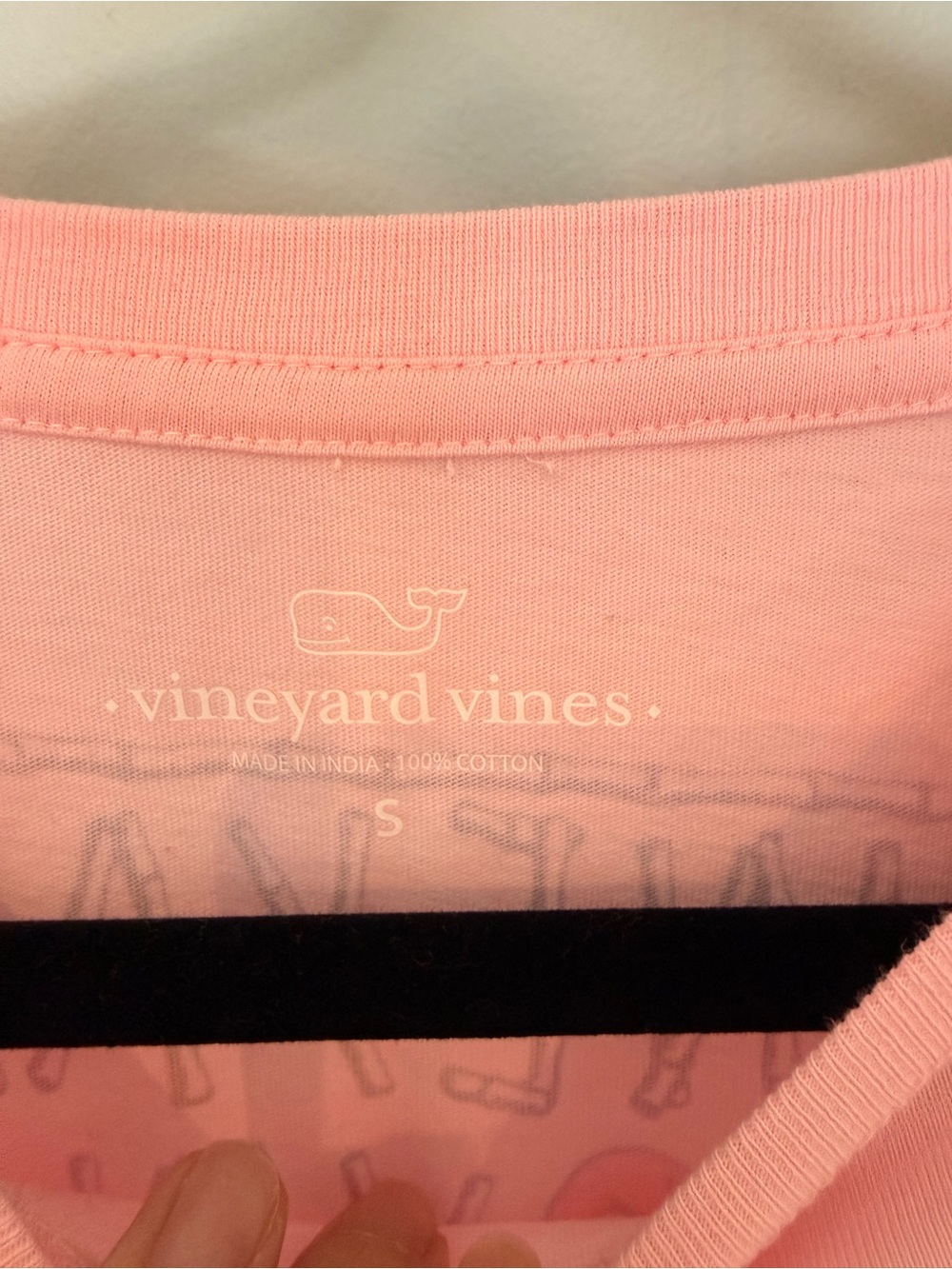 Vineyard Vines Flamingo Long Sleeve Pocket Tee Pink Size Small NWT - Picture 4 of 6